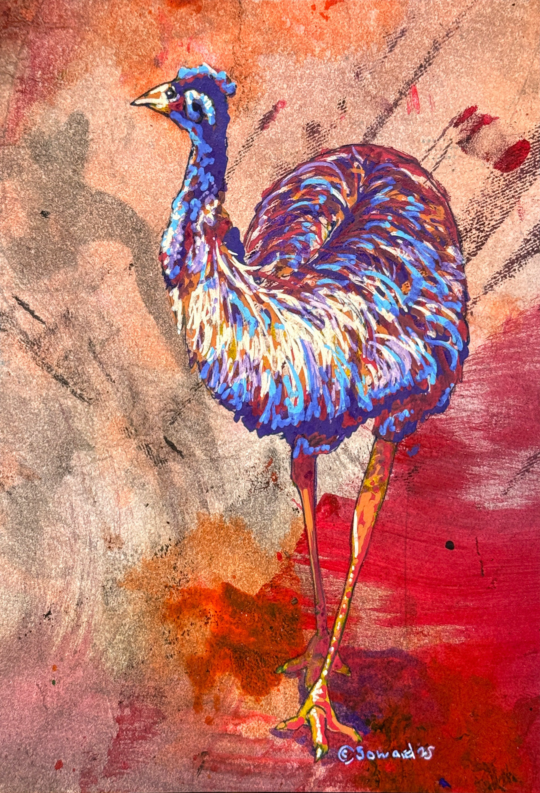 Everlasting Emu, Original Painting