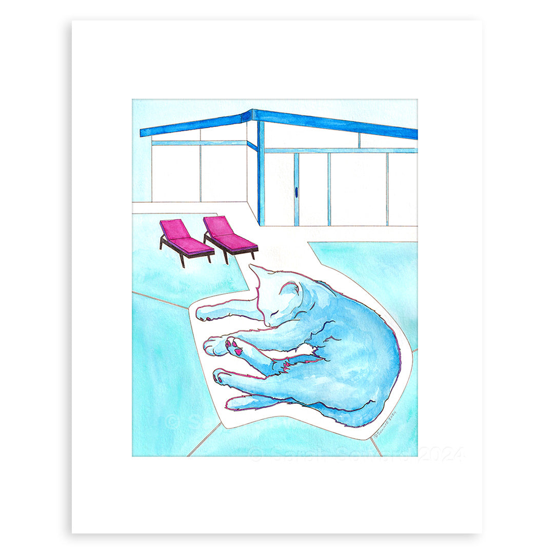 Anastasia, Modern House Cats Painting