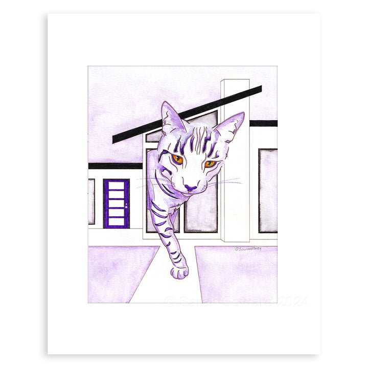 Astro, Modern House Cats Painting