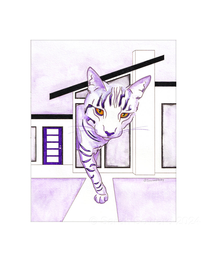 Astro, Modern House Cats Painting