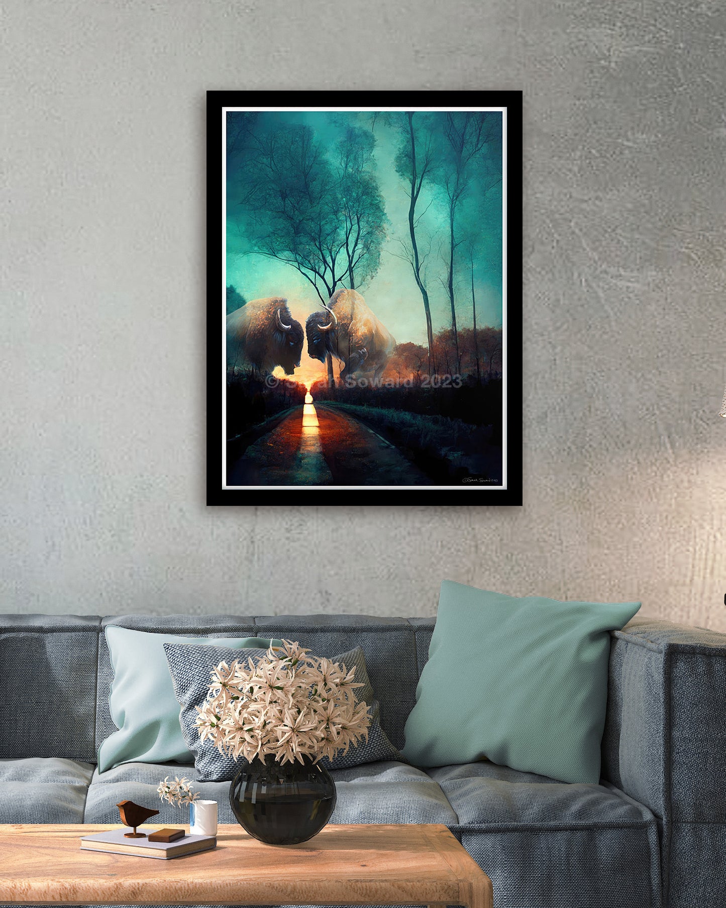 Between Conflict, Bison/Buffalo Print
