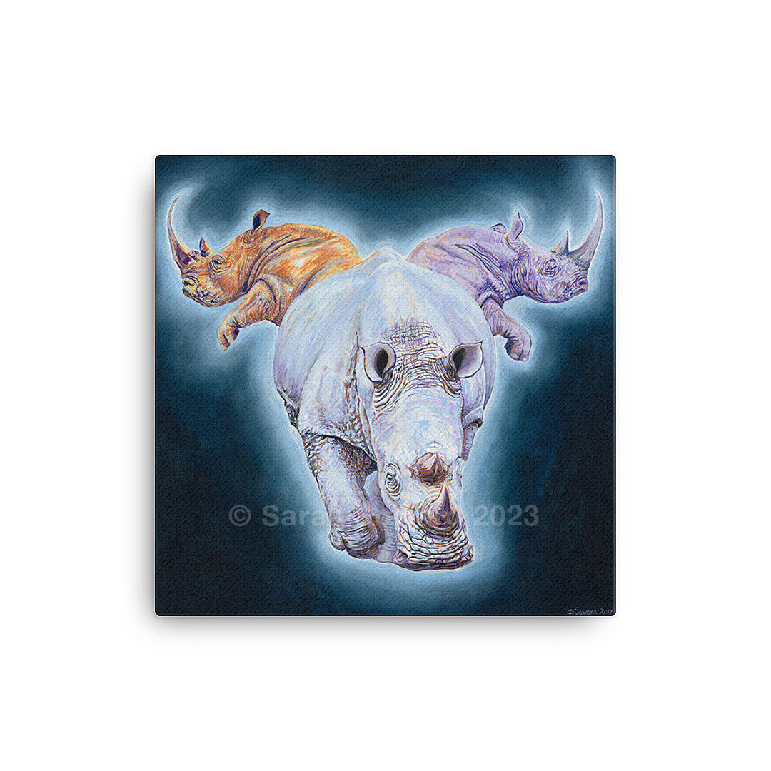 Luna, Rhino Open Edition Print