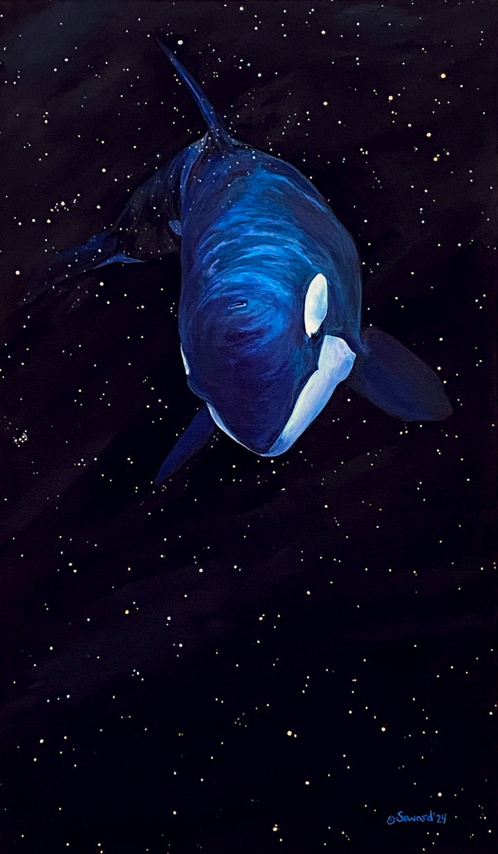 Cetus, Killer Whale, Original Painting