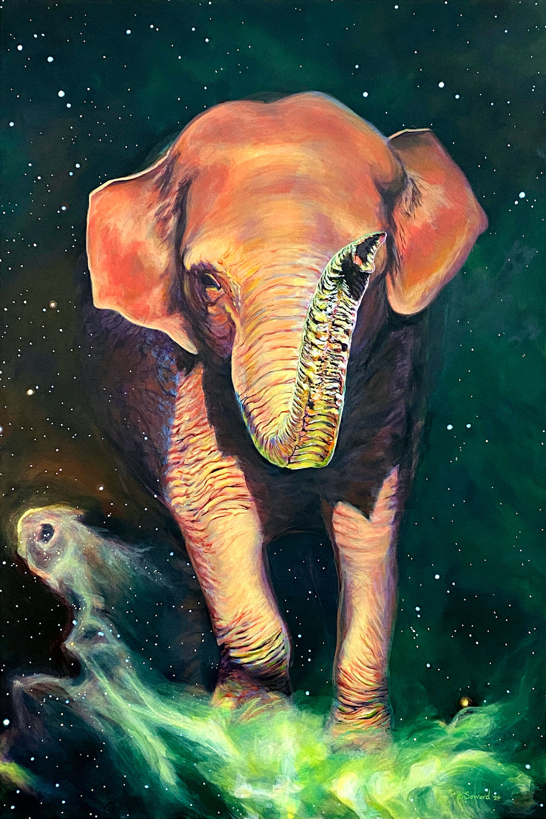 Elephant Trunk Nebula, Original Painting