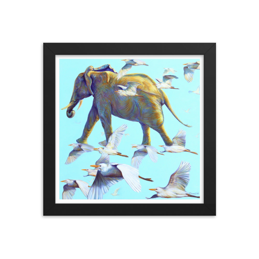 Mercury, Elephant and Birds, Open Edition Print