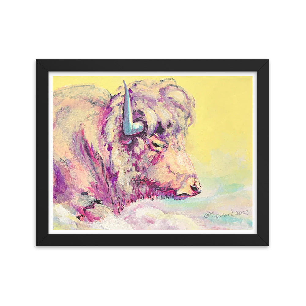 A Bison Dreams in Color, Print