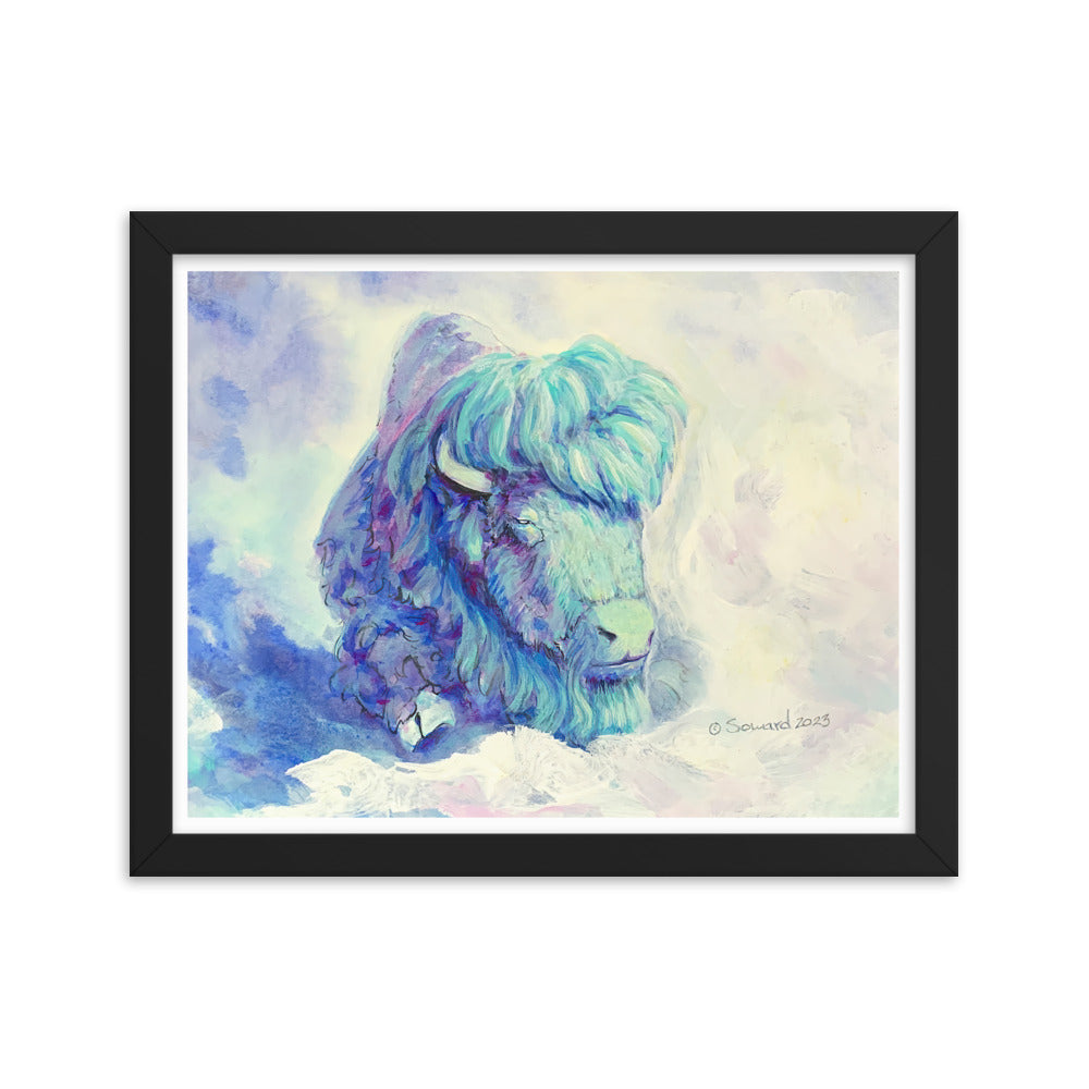 Waking in Aqua, Buffalo, Print