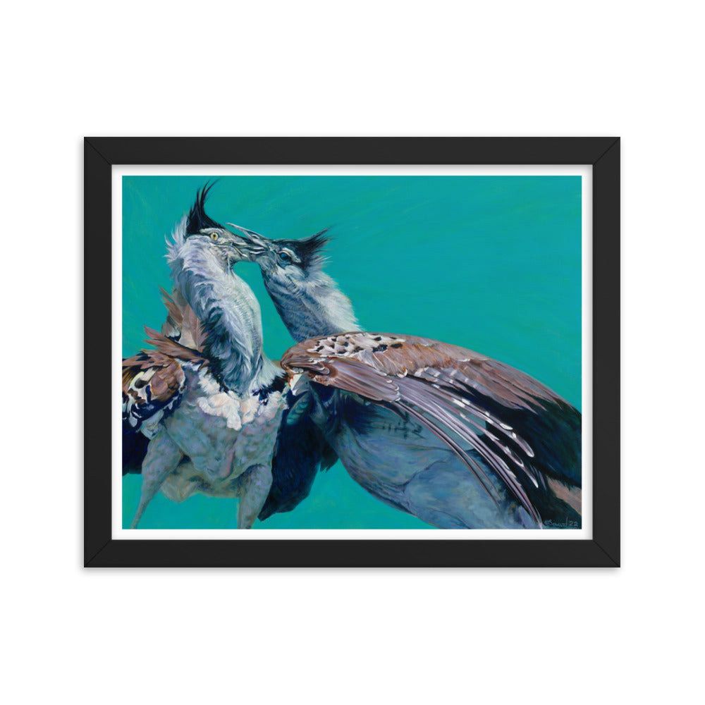 Locked, Kori Bustard Birds, Open Edition Print