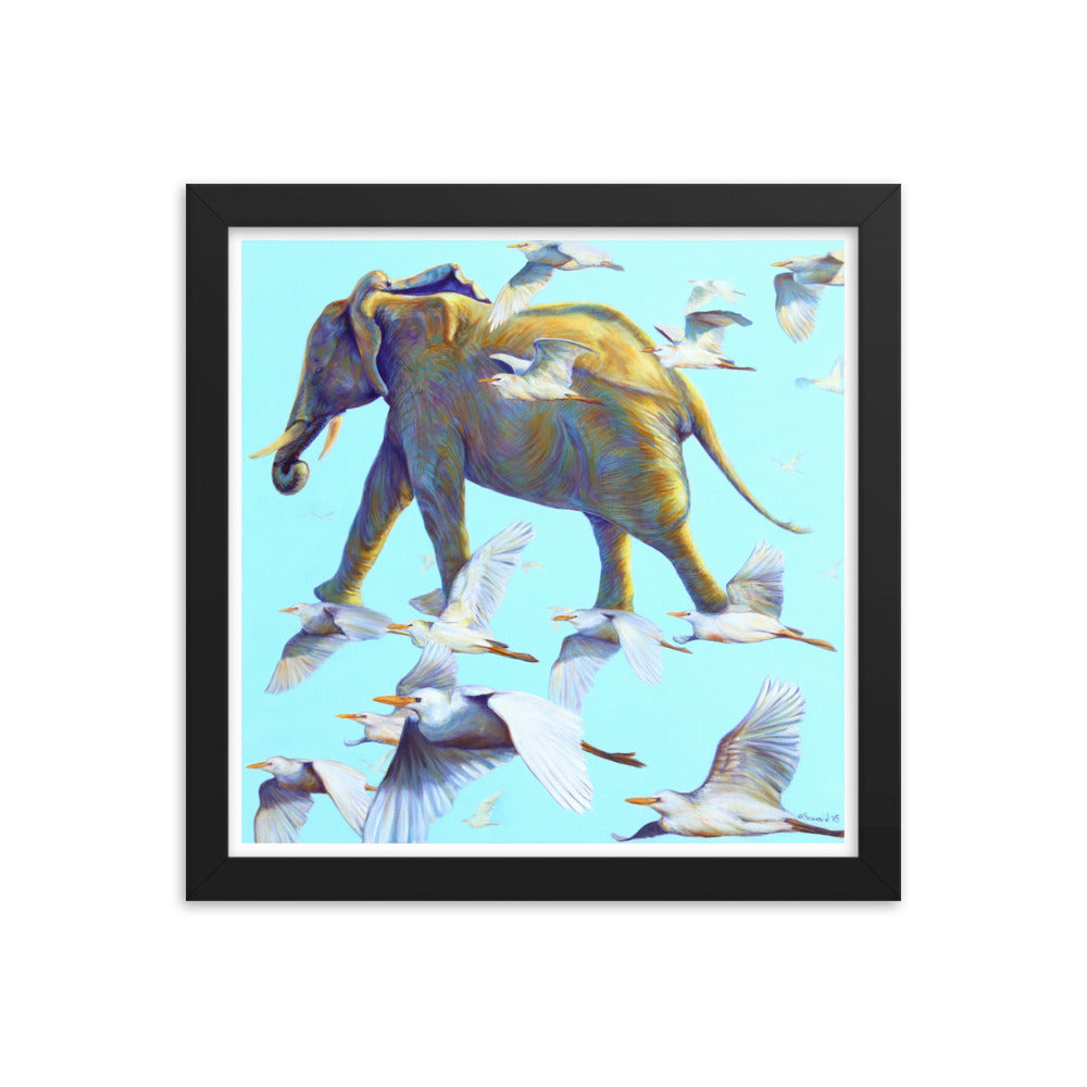 Mercury, Elephant and Birds, Open Edition Print