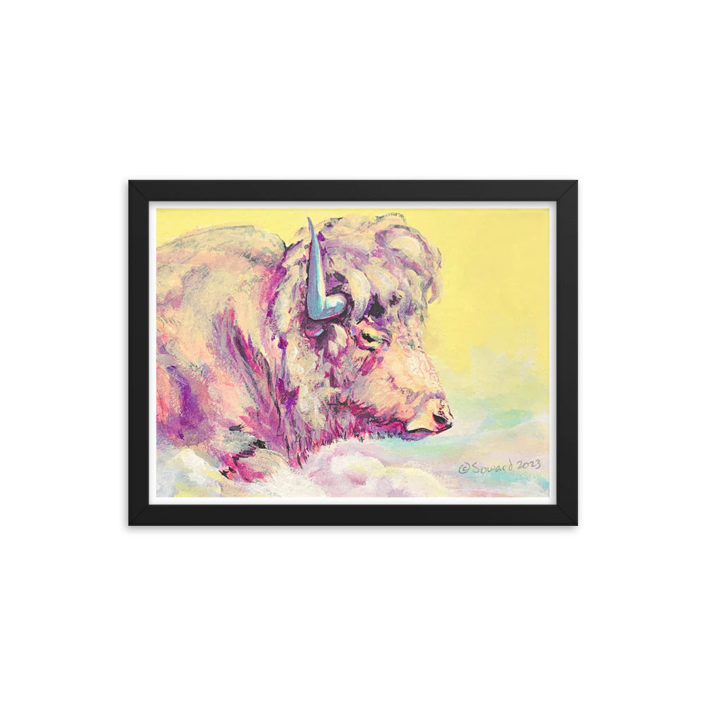 A Bison Dreams in Color, Print