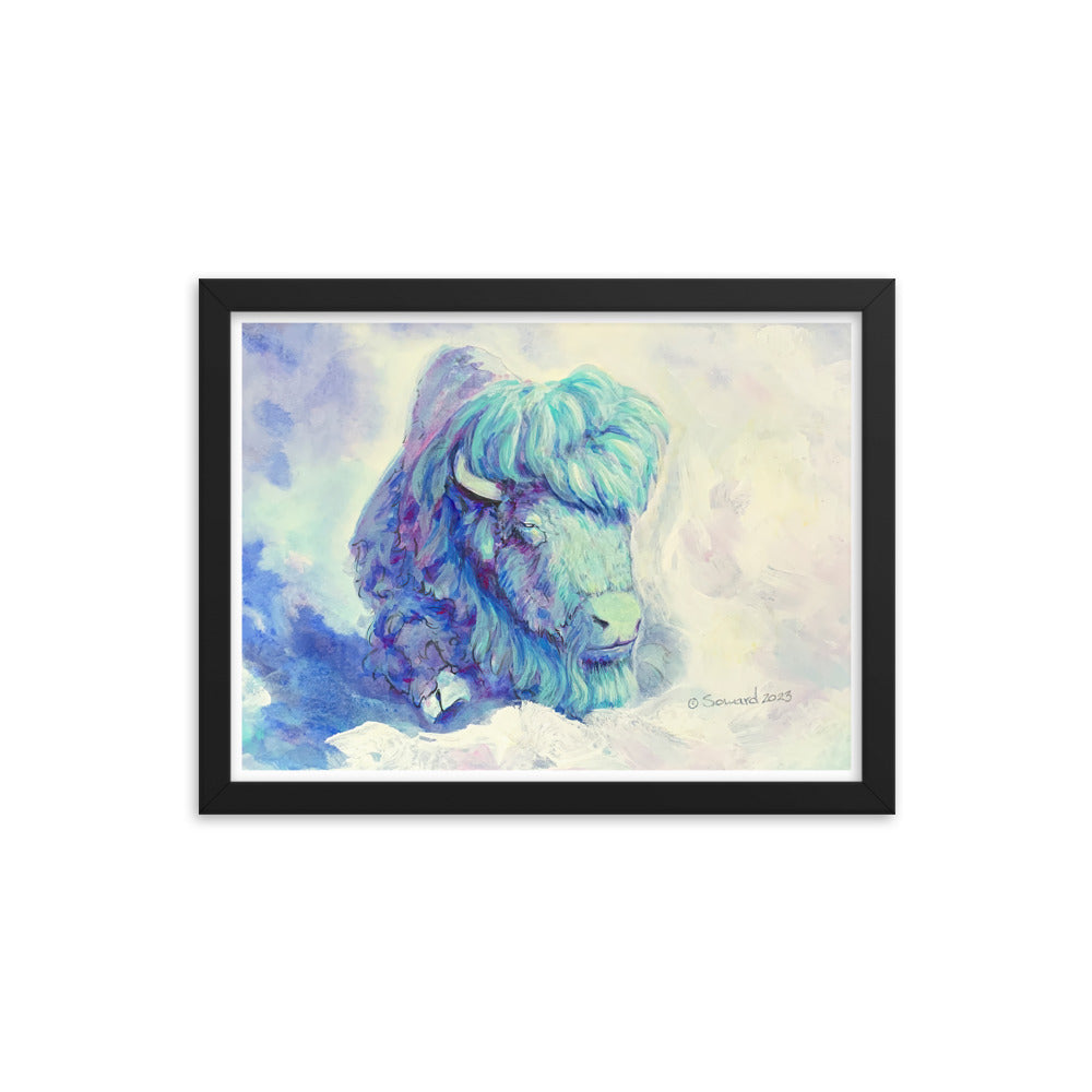 Waking in Aqua, Buffalo, Print