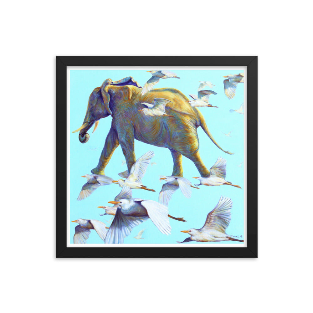 Mercury, Elephant and Birds, Open Edition Print