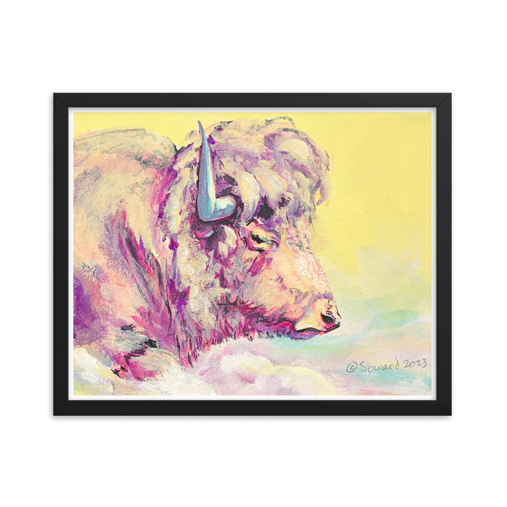 A Bison Dreams in Color, Print