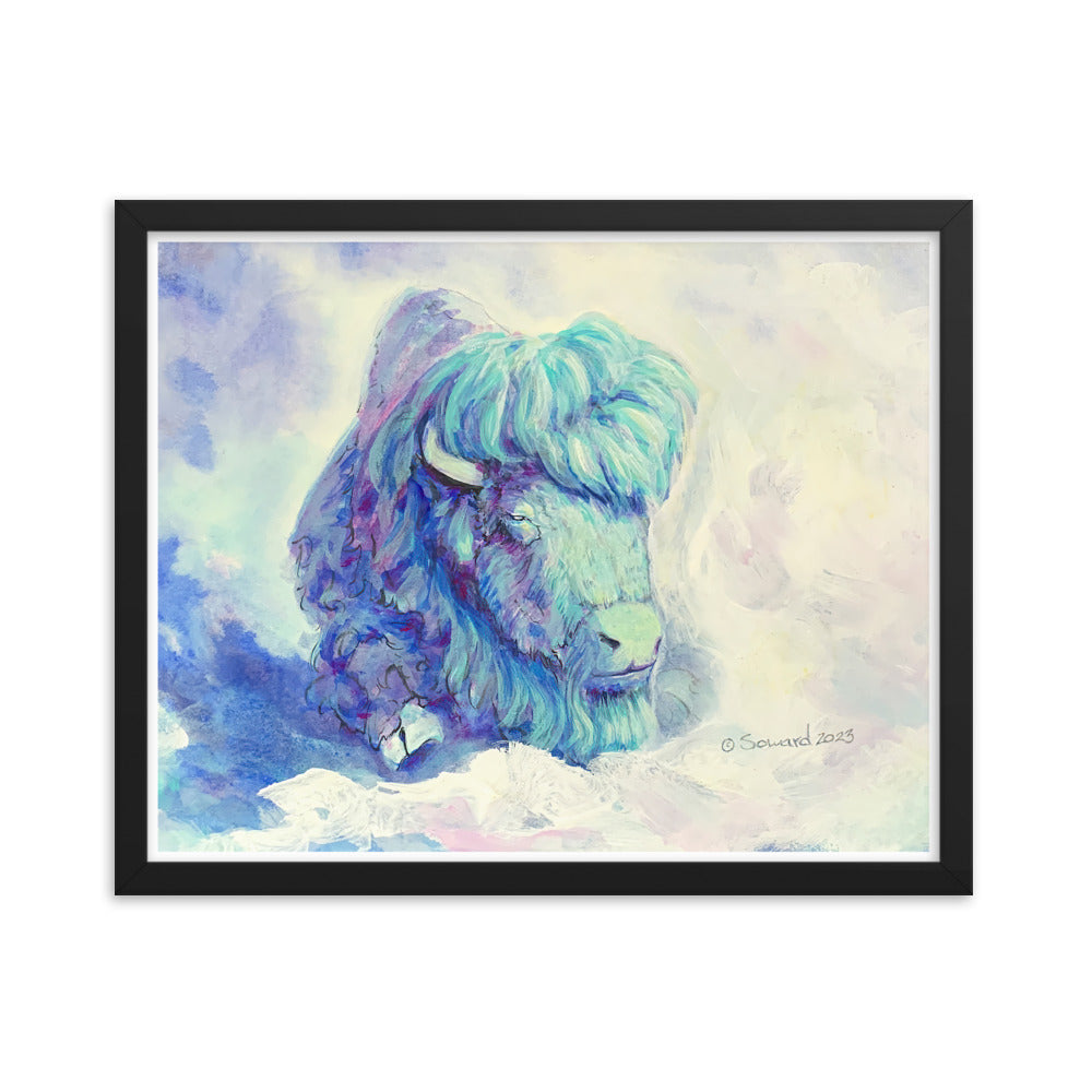 Waking in Aqua, Buffalo, Print