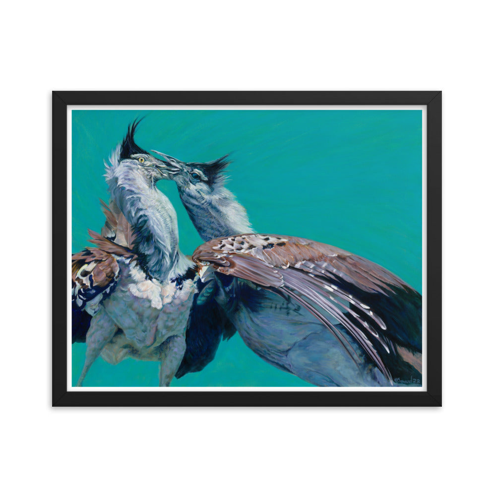 Locked, Kori Bustard Birds, Open Edition Print