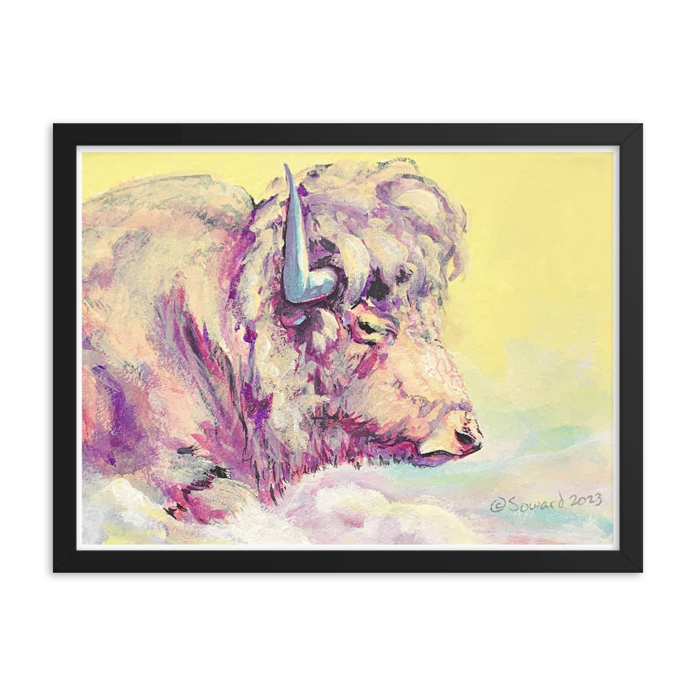 A Bison Dreams in Color, Print