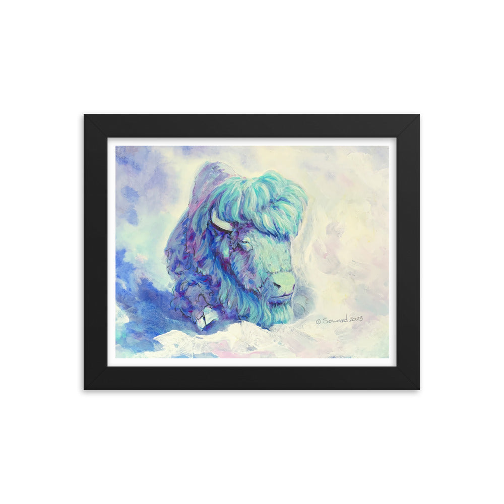 Waking in Aqua, Buffalo, Print