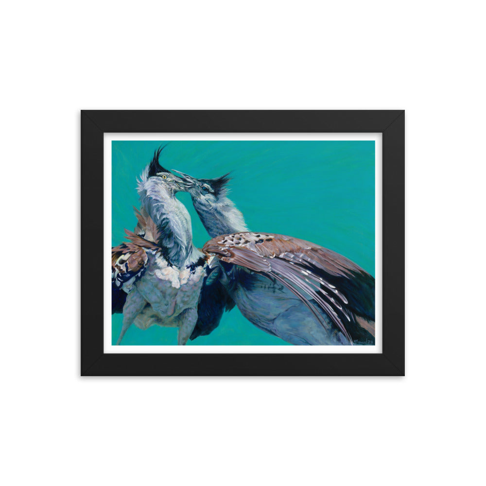 Locked, Kori Bustard Birds, Open Edition Print