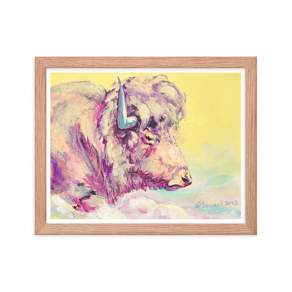 A Bison Dreams in Color, Print