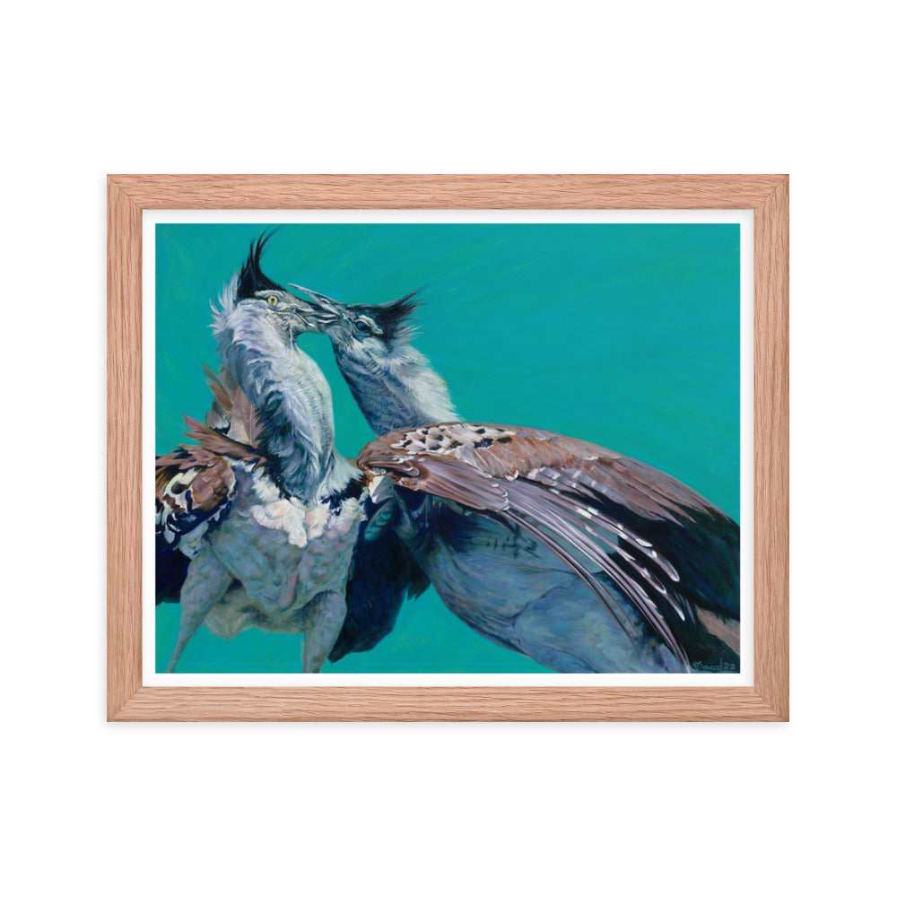 Locked, Kori Bustard Birds, Open Edition Print