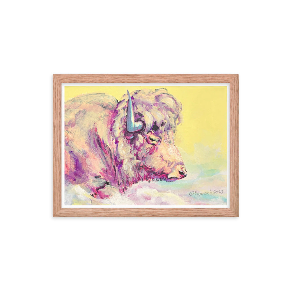 A Bison Dreams in Color, Print