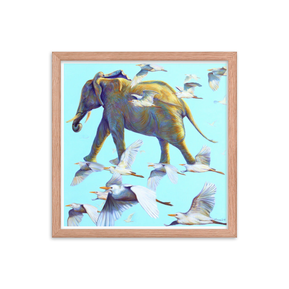 Mercury, Elephant and Birds, Open Edition Print