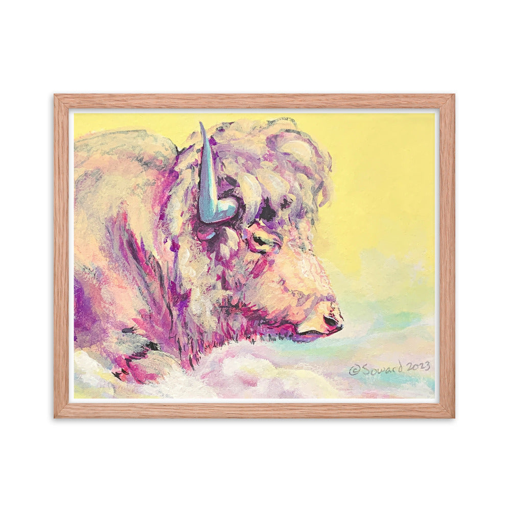 A Bison Dreams in Color, Print