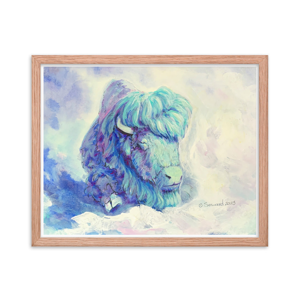 Waking in Aqua, Buffalo, Print