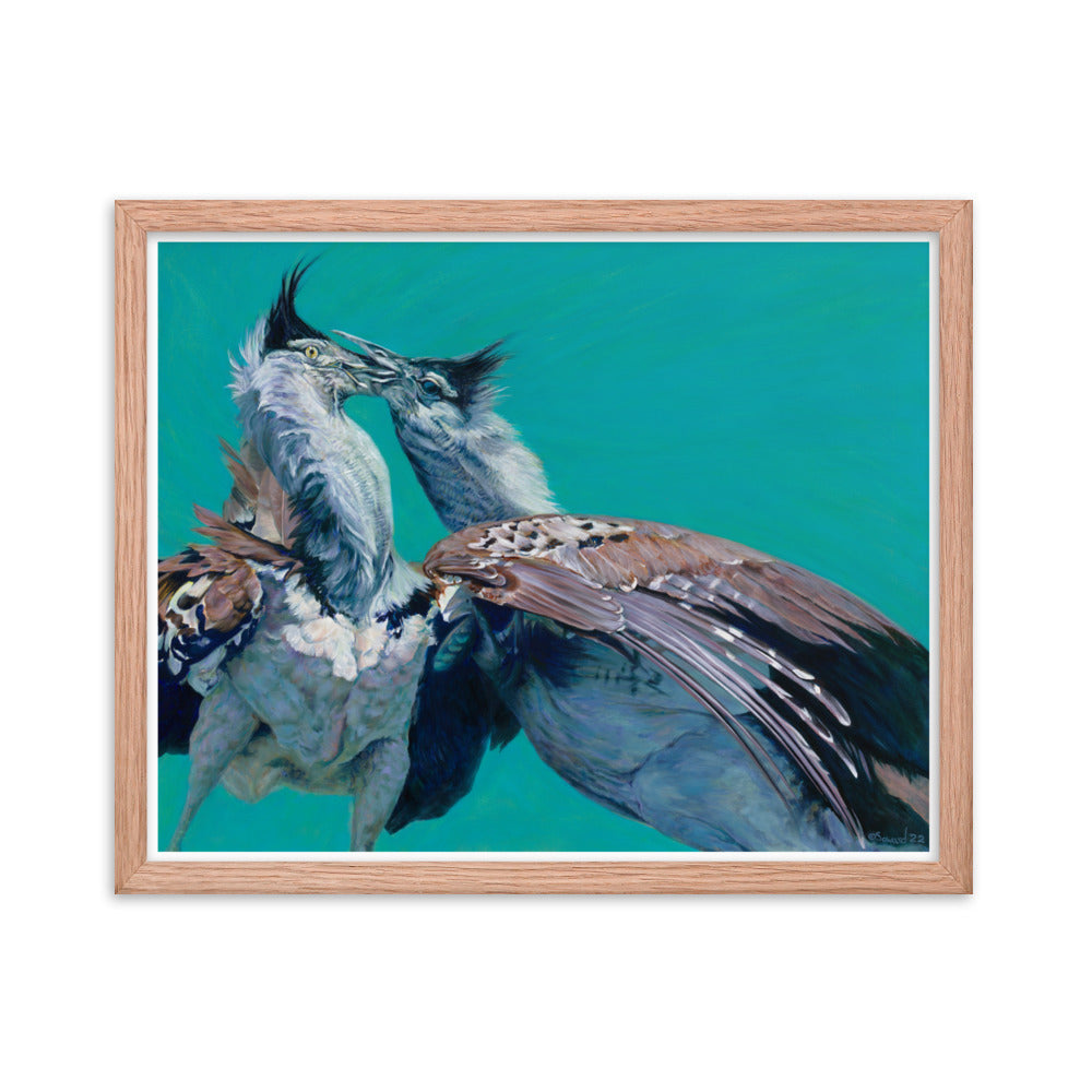 Locked, Kori Bustard Birds, Open Edition Print