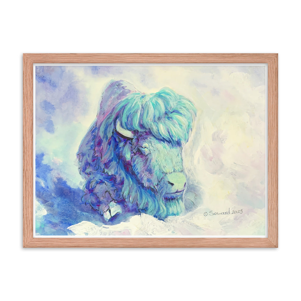 Waking in Aqua, Buffalo, Print