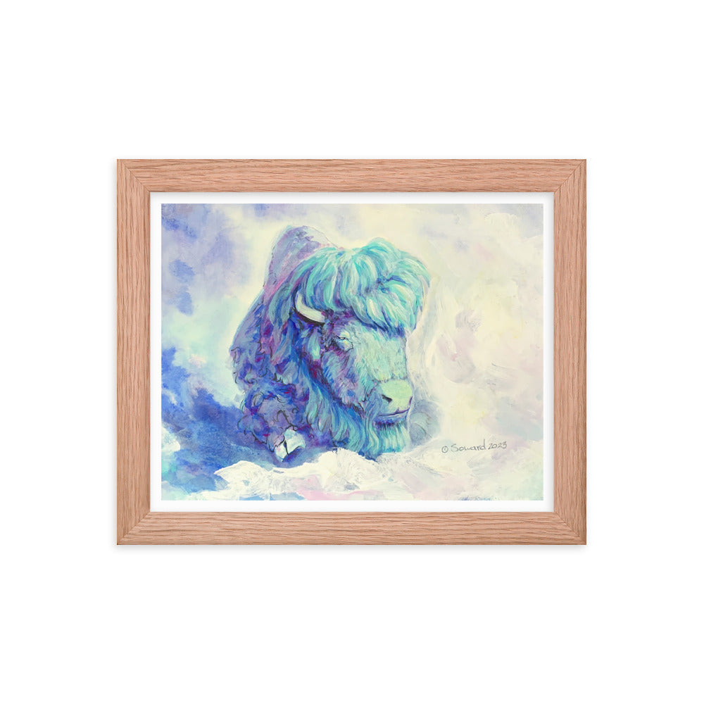 Waking in Aqua, Buffalo, Print