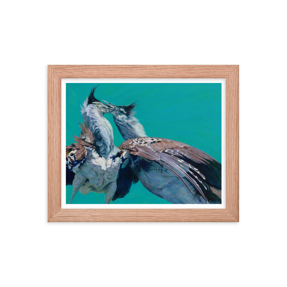 Locked, Kori Bustard Birds, Open Edition Print