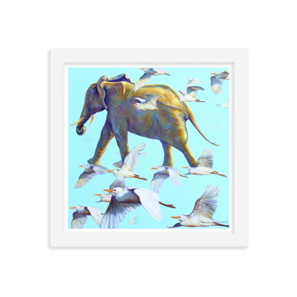 Mercury, Elephant and Birds, Open Edition Print