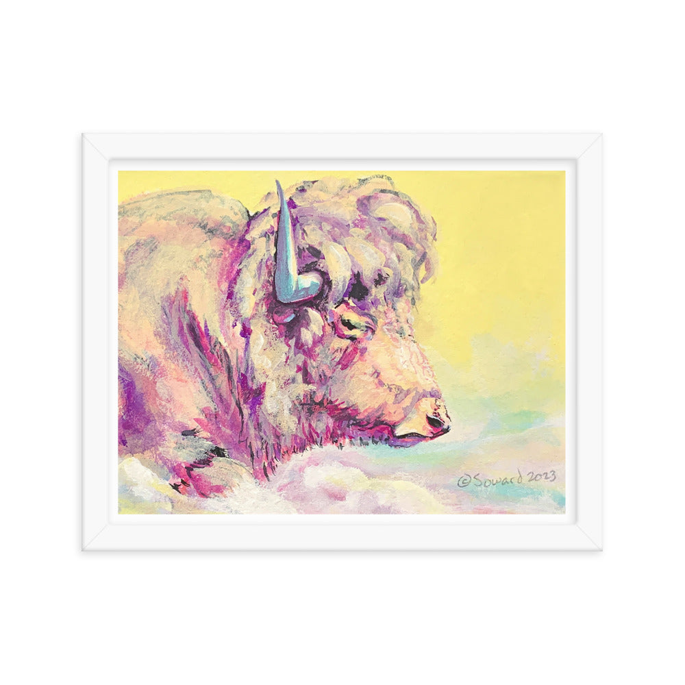 A Bison Dreams in Color, Print