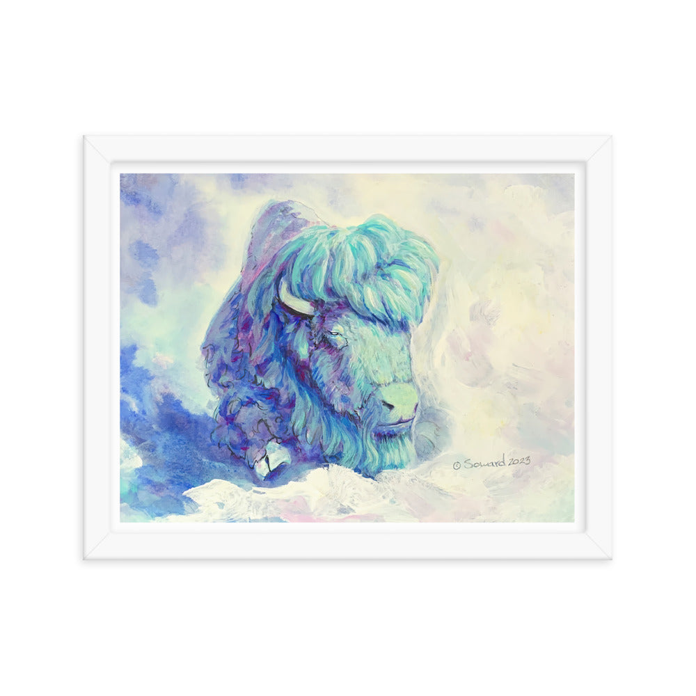 Waking in Aqua, Buffalo, Print