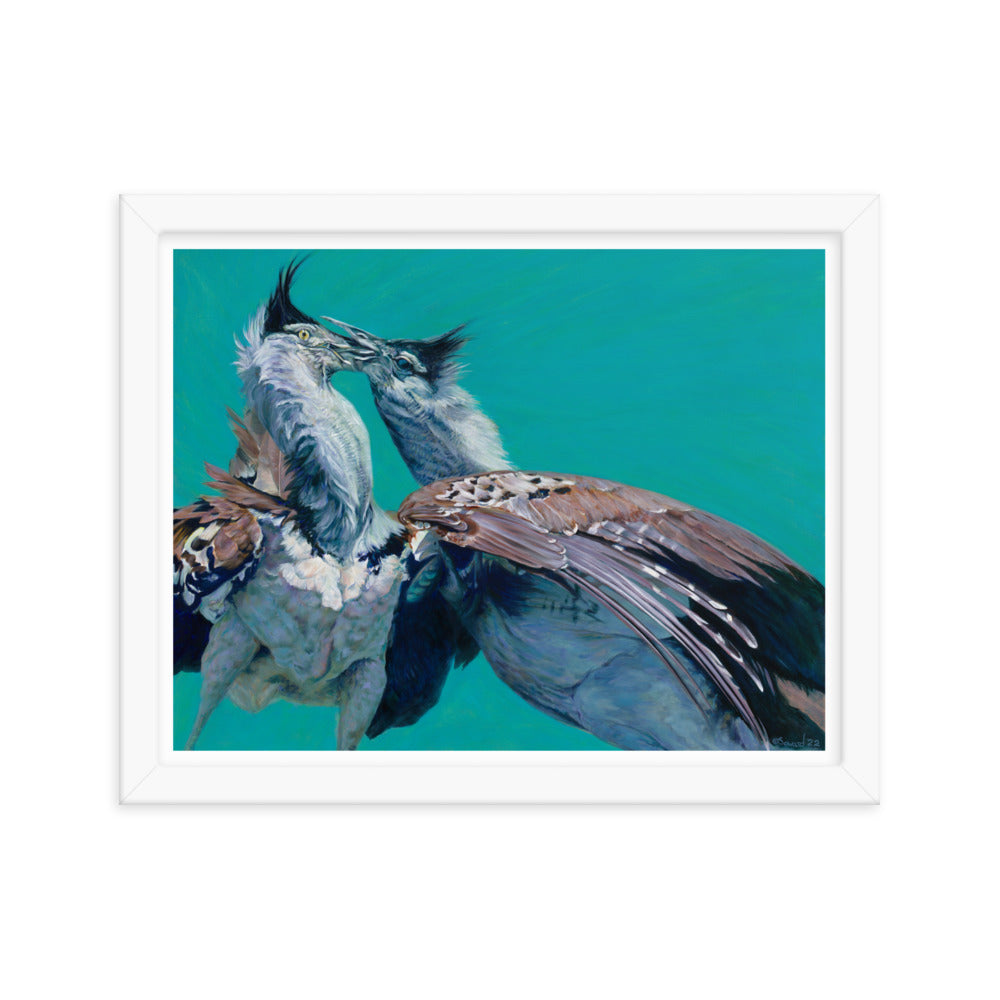 Locked, Kori Bustard Birds, Open Edition Print