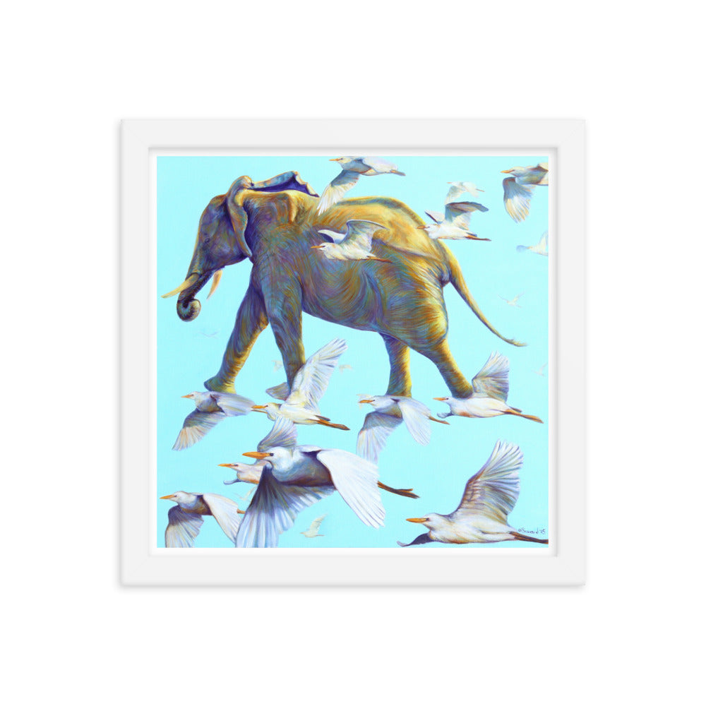 Mercury, Elephant and Birds, Open Edition Print