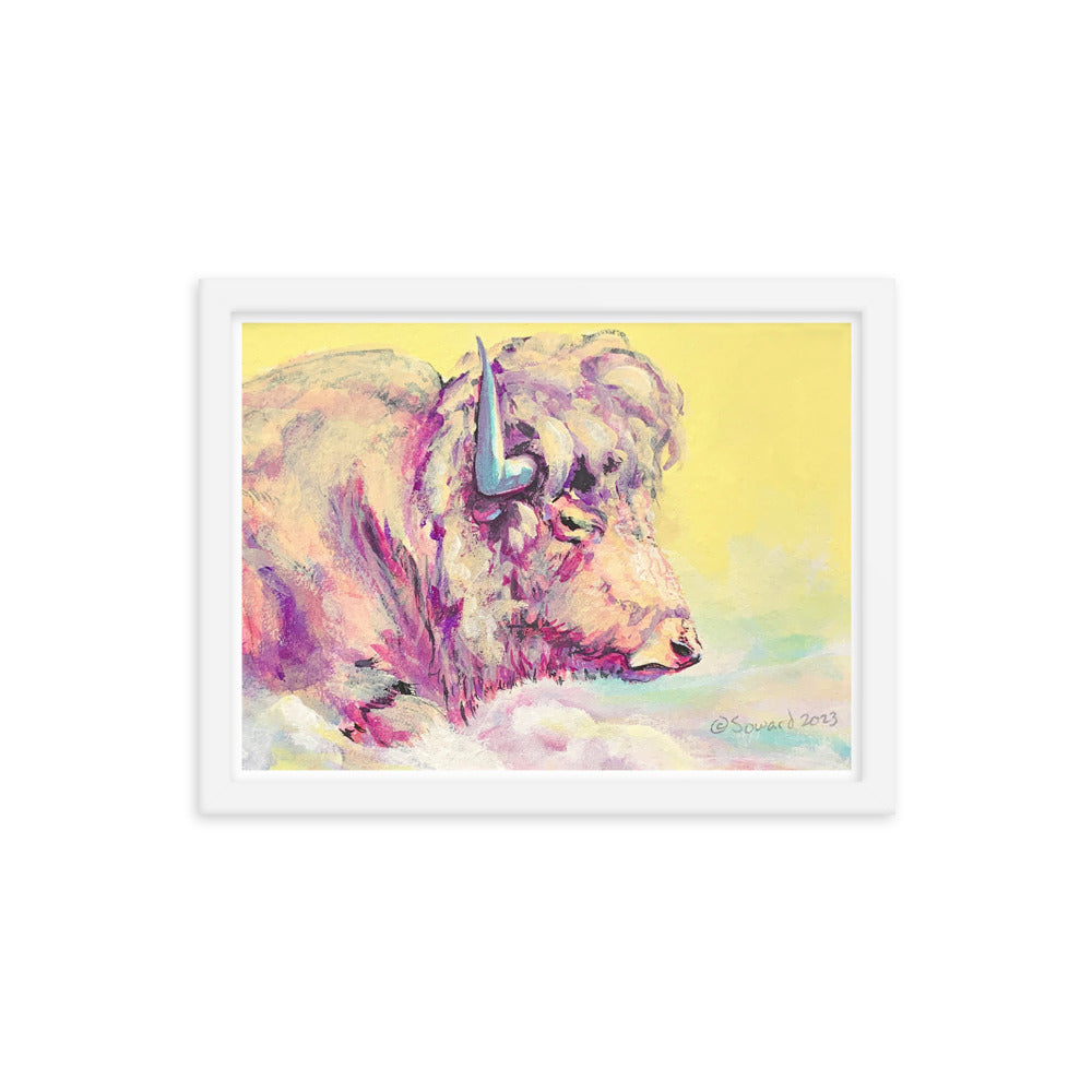 A Bison Dreams in Color, Print