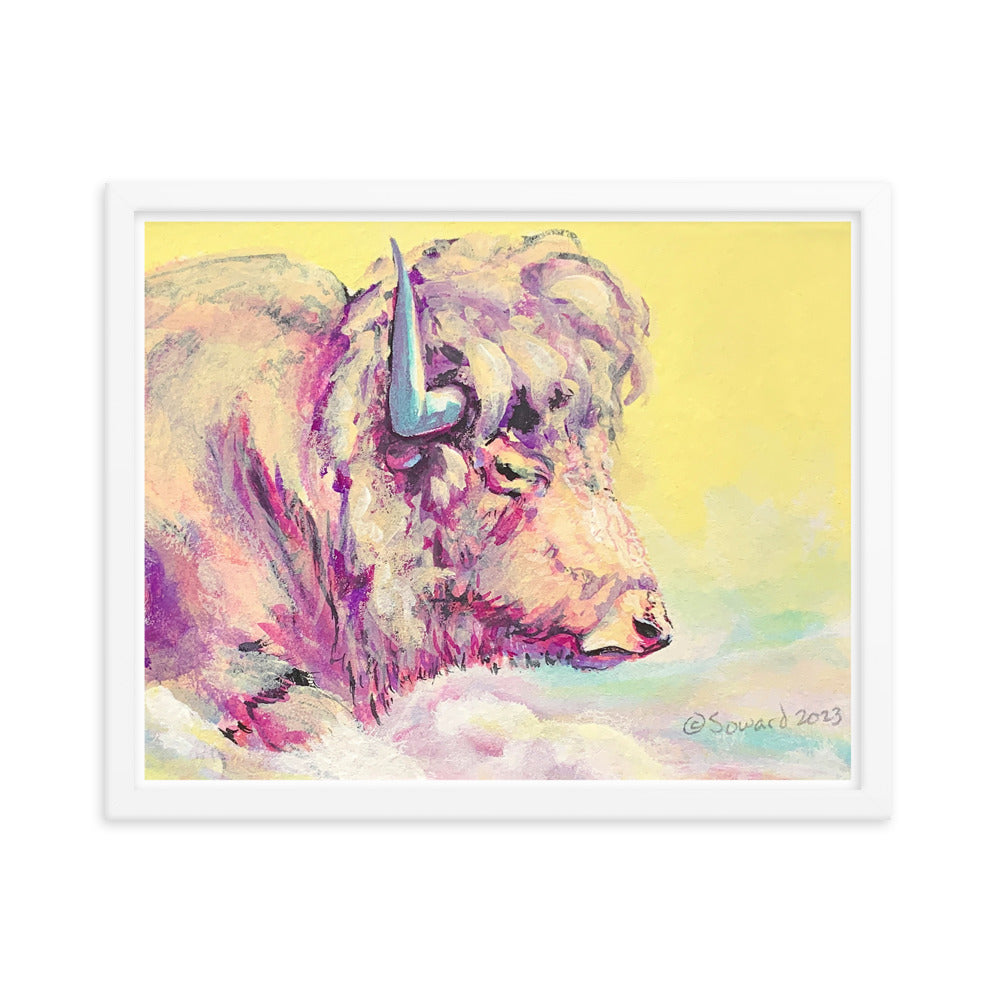 A Bison Dreams in Color, Print