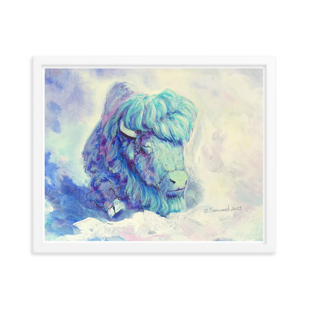 Waking in Aqua, Buffalo, Print