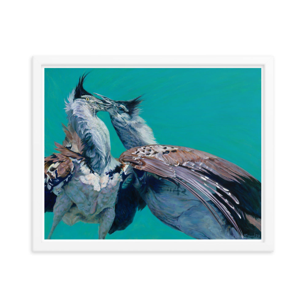 Locked, Kori Bustard Birds, Open Edition Print