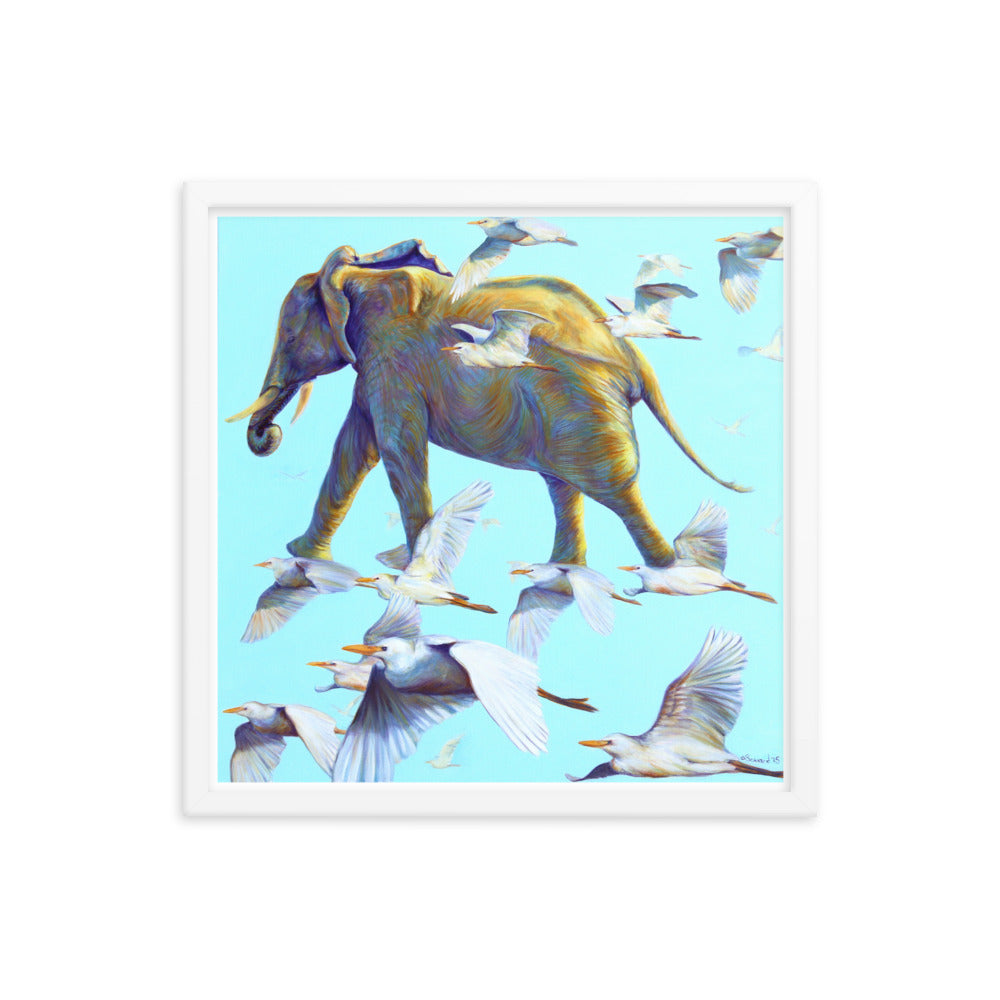 Mercury, Elephant and Birds, Open Edition Print