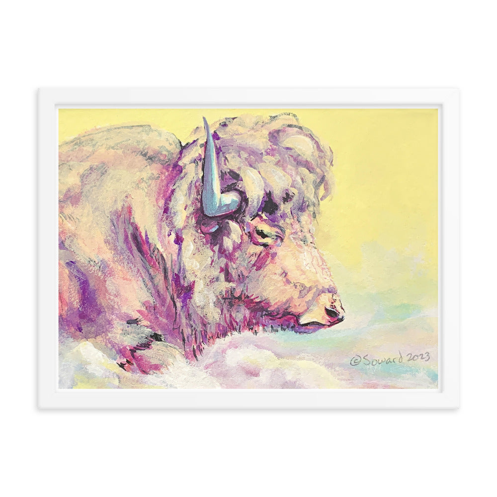 A Bison Dreams in Color, Print