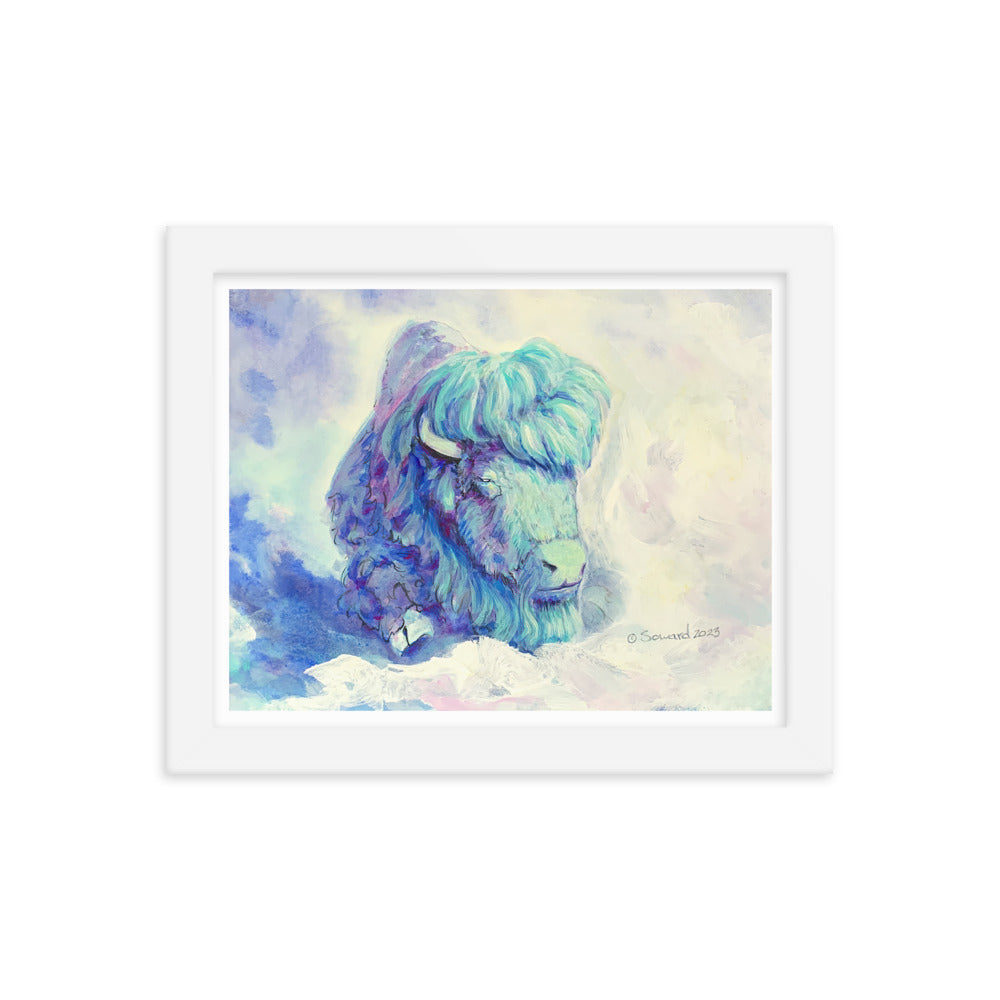 Waking in Aqua, Buffalo, Print