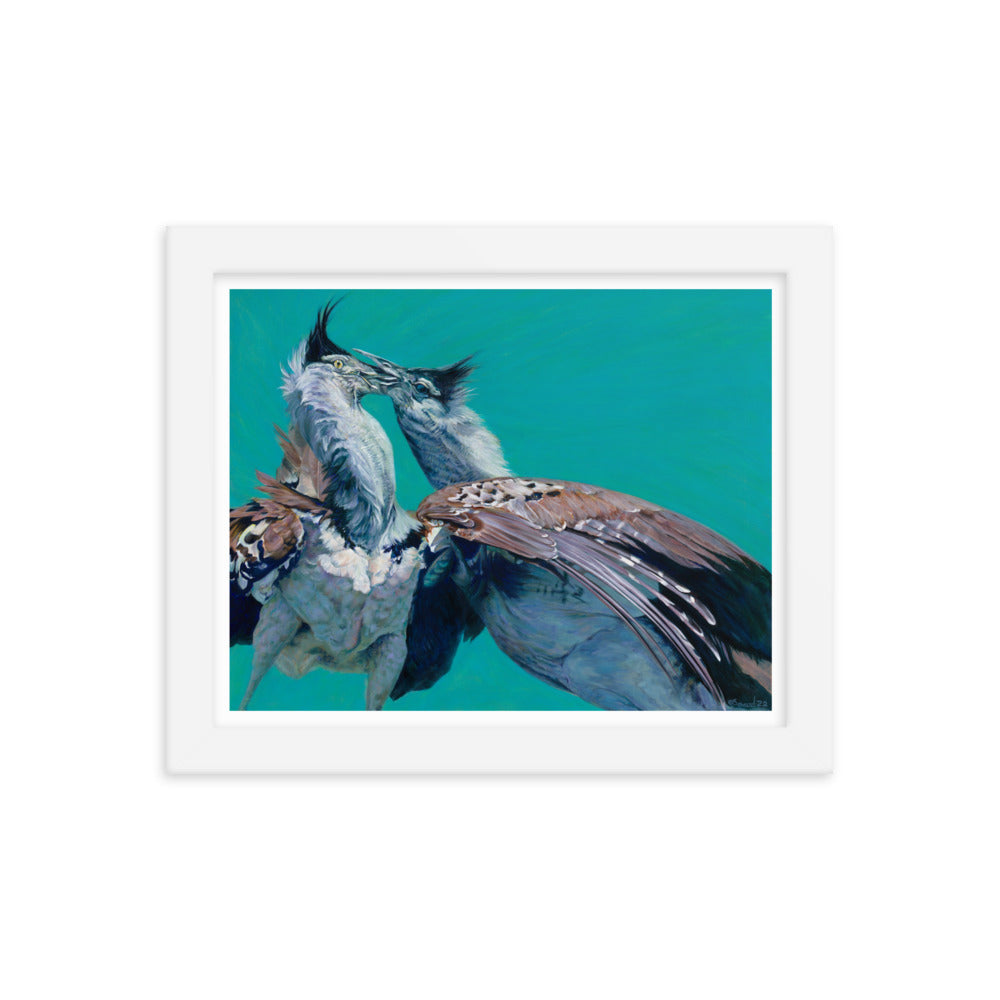Locked, Kori Bustard Birds, Open Edition Print