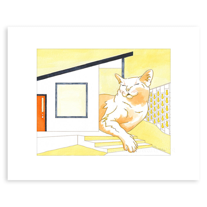 Fitz, Modern House Cats Painting