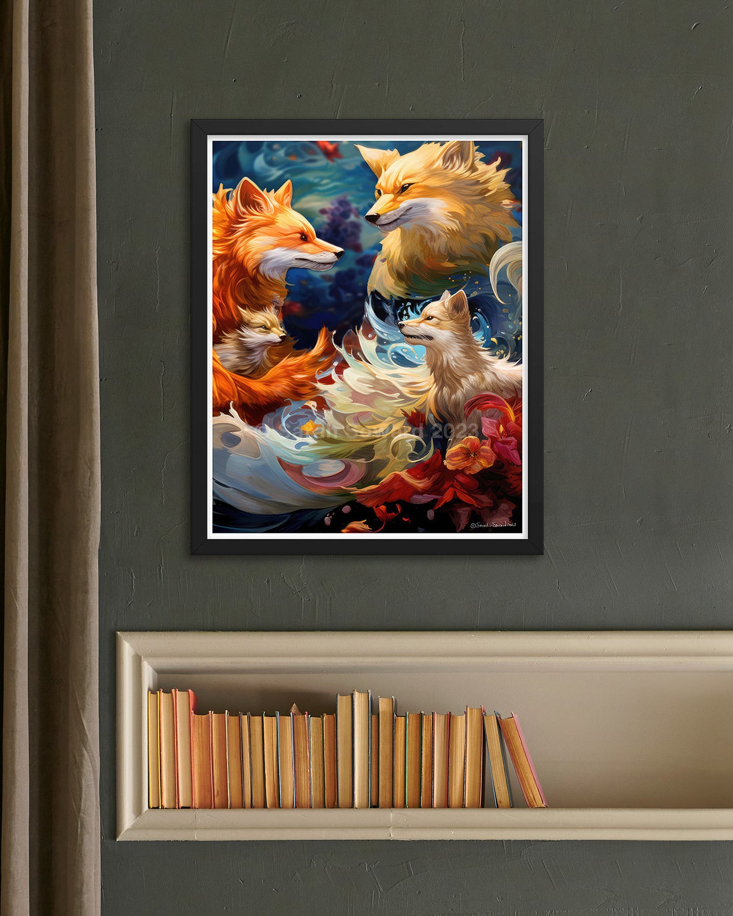 Out of Tune, Foxes Print