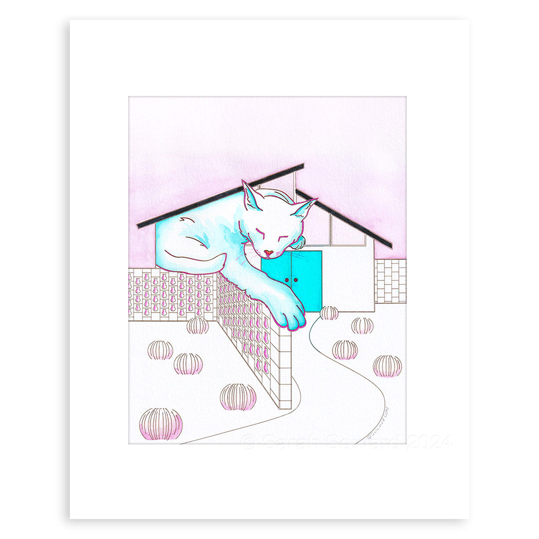 Puma, Modern House Cats Painting