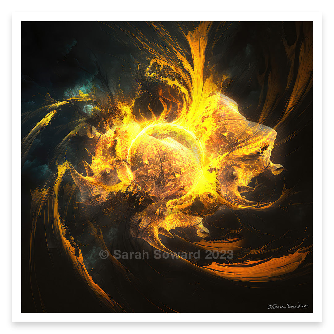 Solar Delight, Rhino Print