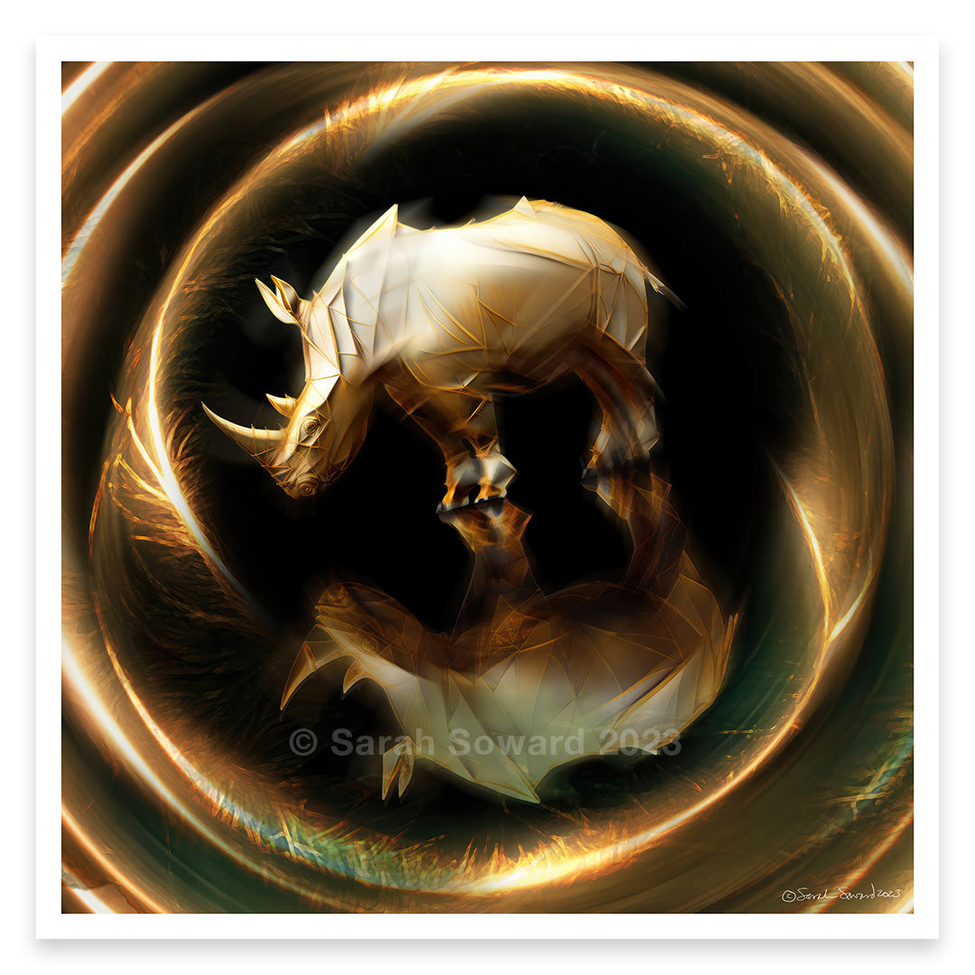 Solar Transcendence, Rhino Print